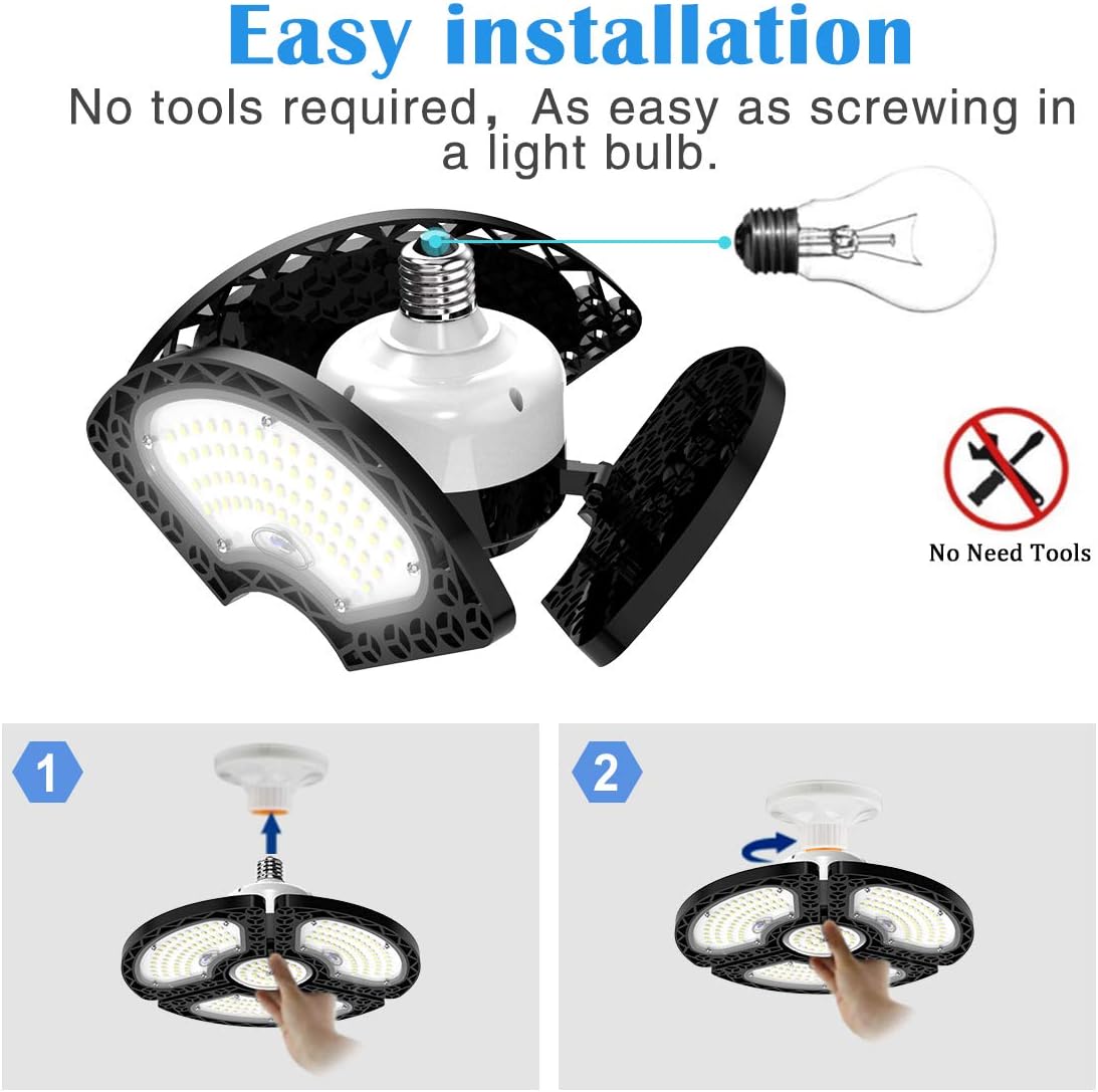 120W Deformable LED Garage Light