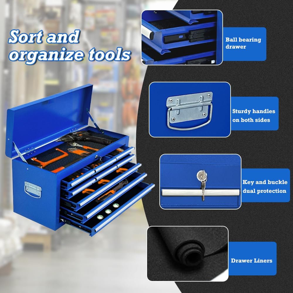 Blue Rolling 13 Drawer Tool Chest