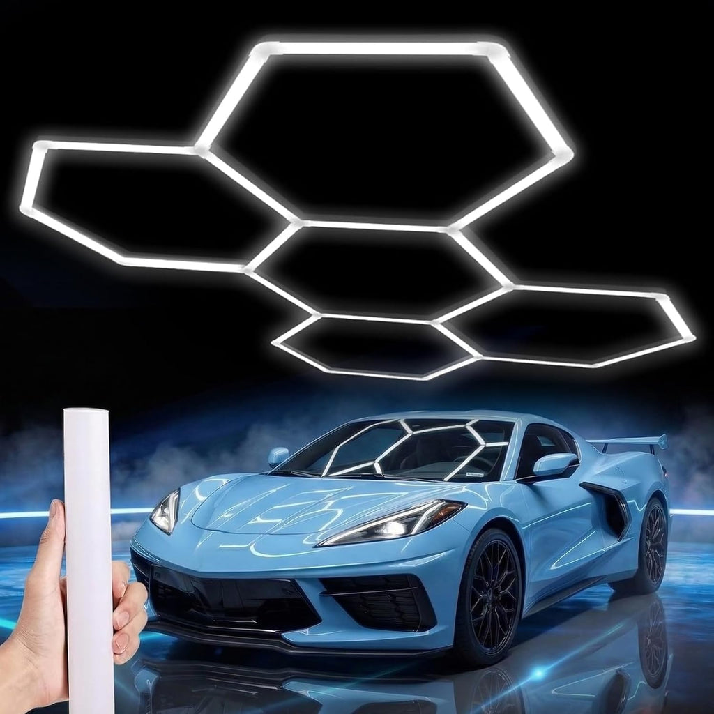25 Pack Wide Hexagon LED Garage Lights