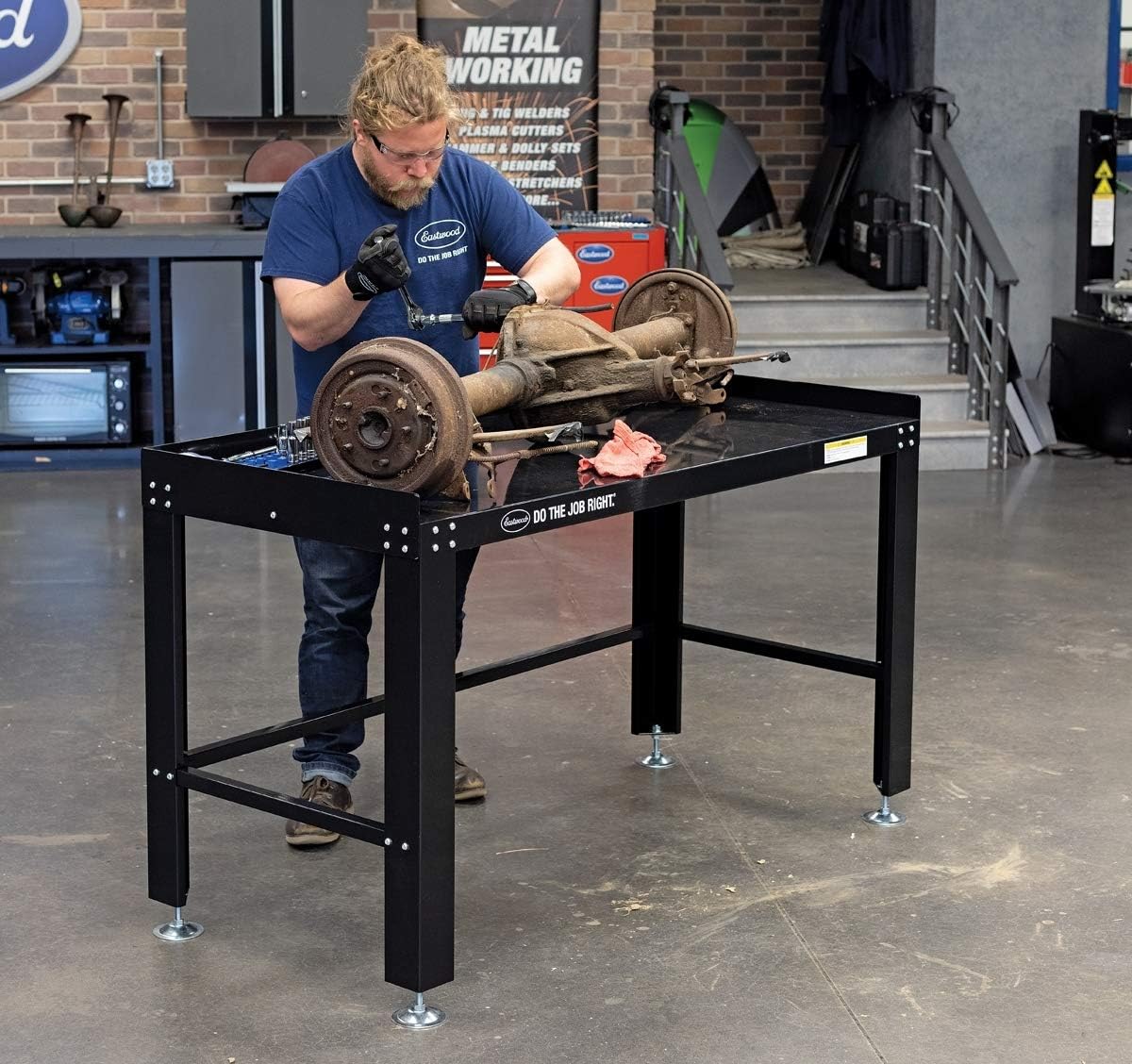 1600LBS Fully Adjustable Heavy Duty Steel Workbench