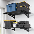 2 Pack Black Wall Mount Garage Floating Storage Shelves