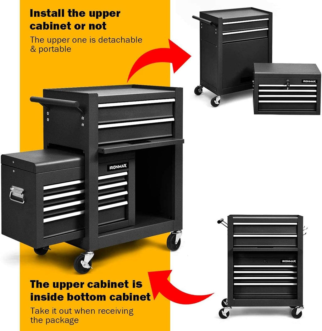 3-in-1 Rolling 6 Drawer Tool Chest