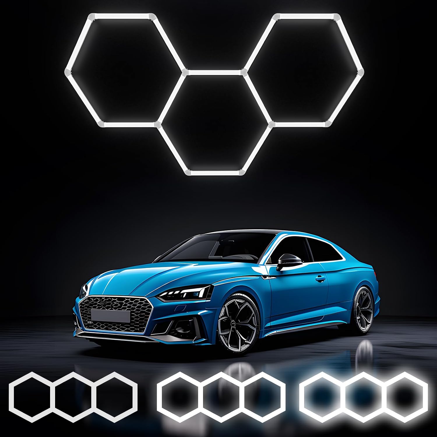 Dimmable Hexagon LED Garage Light