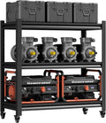 3-Tier Mobile Rolling Metal Workbench