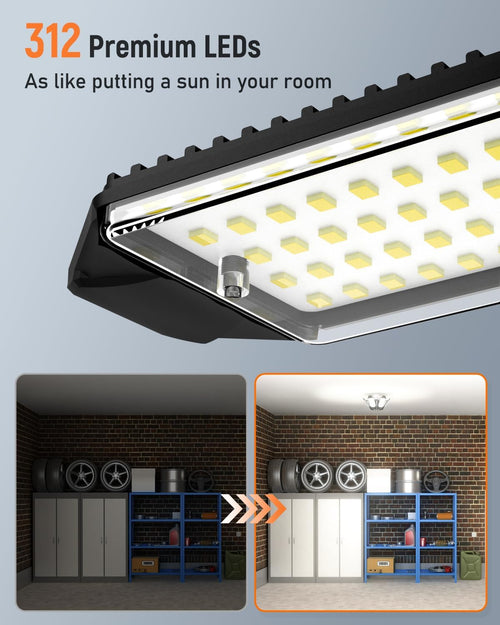 2-Pack Deformable LED Garage Lights