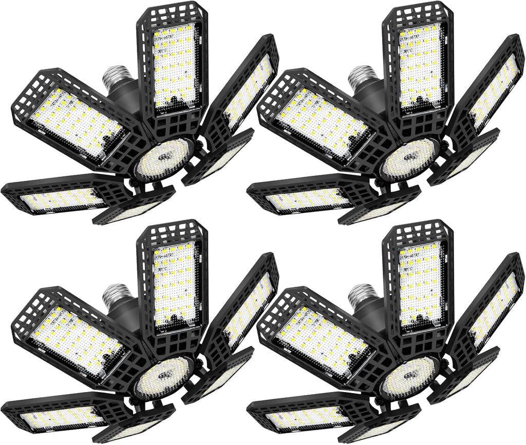 4-Pack Deformable LED Garage Lights