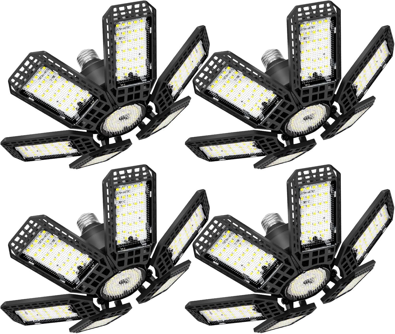 4-Pack Deformable LED Garage Lights