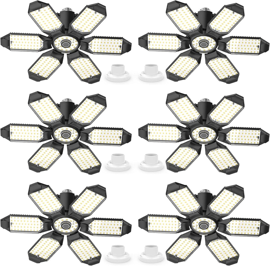 6-Pack Deformable LED Garage Light Bulbs