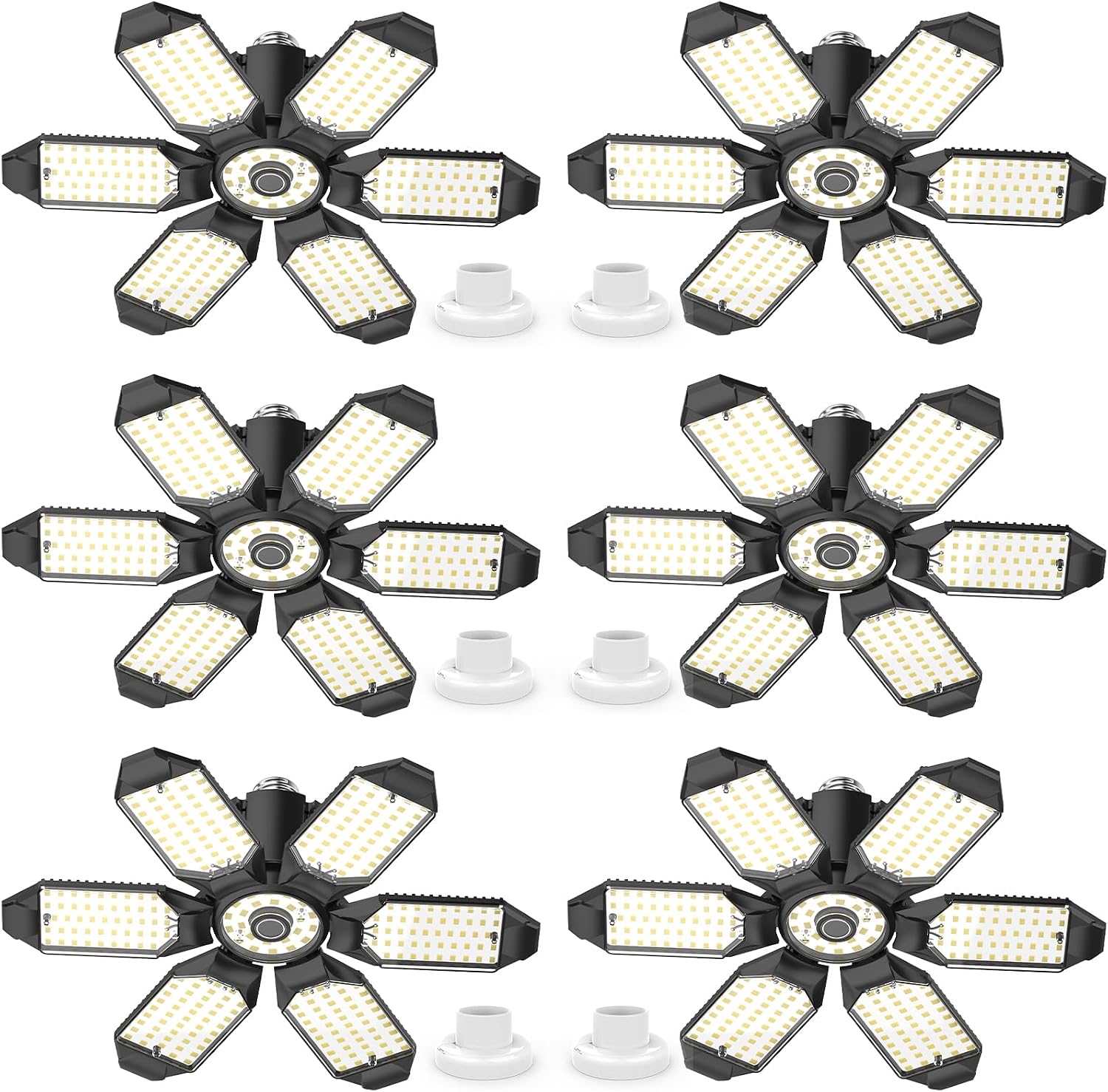 6-Pack Deformable LED Garage Light Bulbs