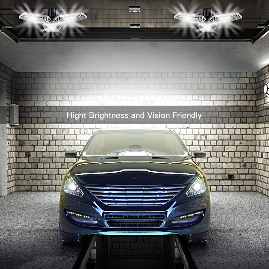 2-Pack Adjustable Deformable LED Garage Lights