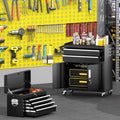 Black 2-in-1 Rolling 8 Drawer Tool Chest