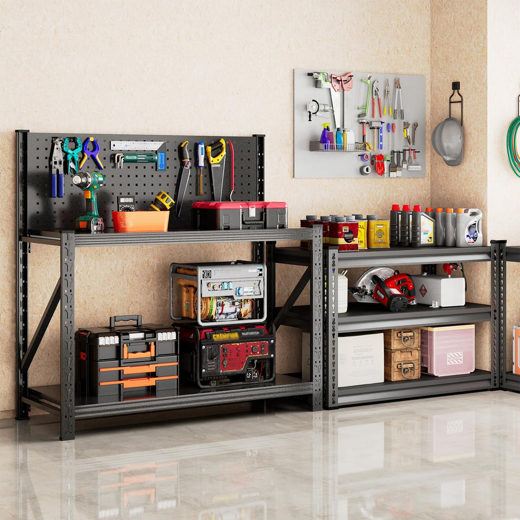 Widened Heavy Duty Pegboard Workbench